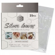 Silver leaf, 25 sheets, size 14*14 for Antiquing ,Arts, Crafts, Decoration,Resin